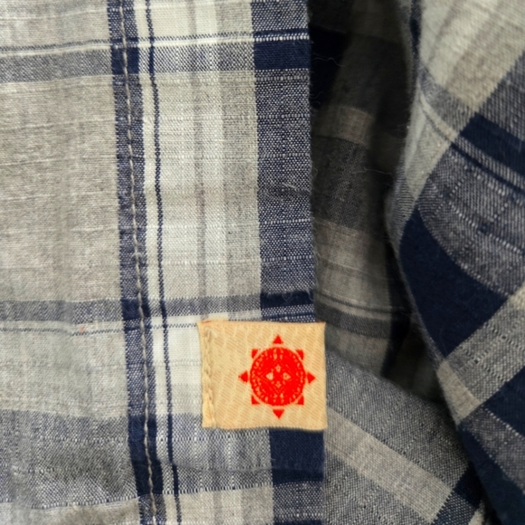 Ruff Hewn Mens Cotton Long Sleeve Button Up Plaid Shirt Size XL - Picture 5 of 6